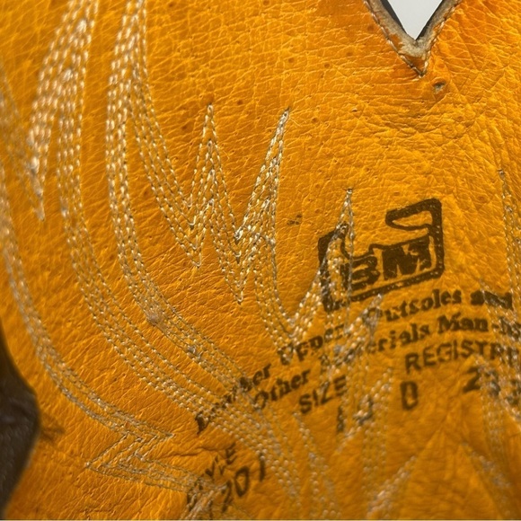 Ben Miller Boots Mens 10 Python Snakeskin Leather Western Round Toe Cowboy Rodeo - Picture 11 of 11